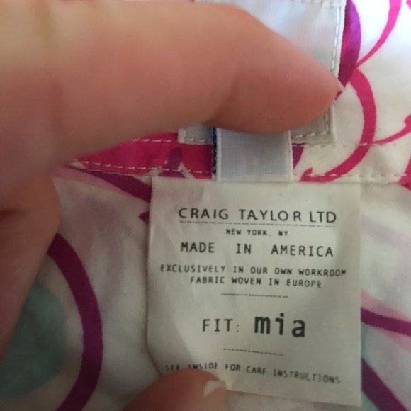 Craig Taylor - Pink & White Paisley / Floral Top - Picture 7 of 8